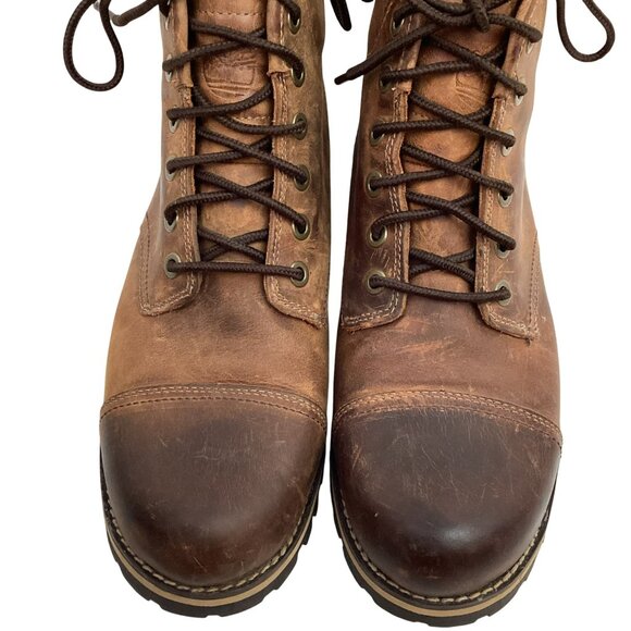 Timberland Earthkeepers Captoe Leather Boots Anti Fatigue Mens 8.5 Brown main image 10